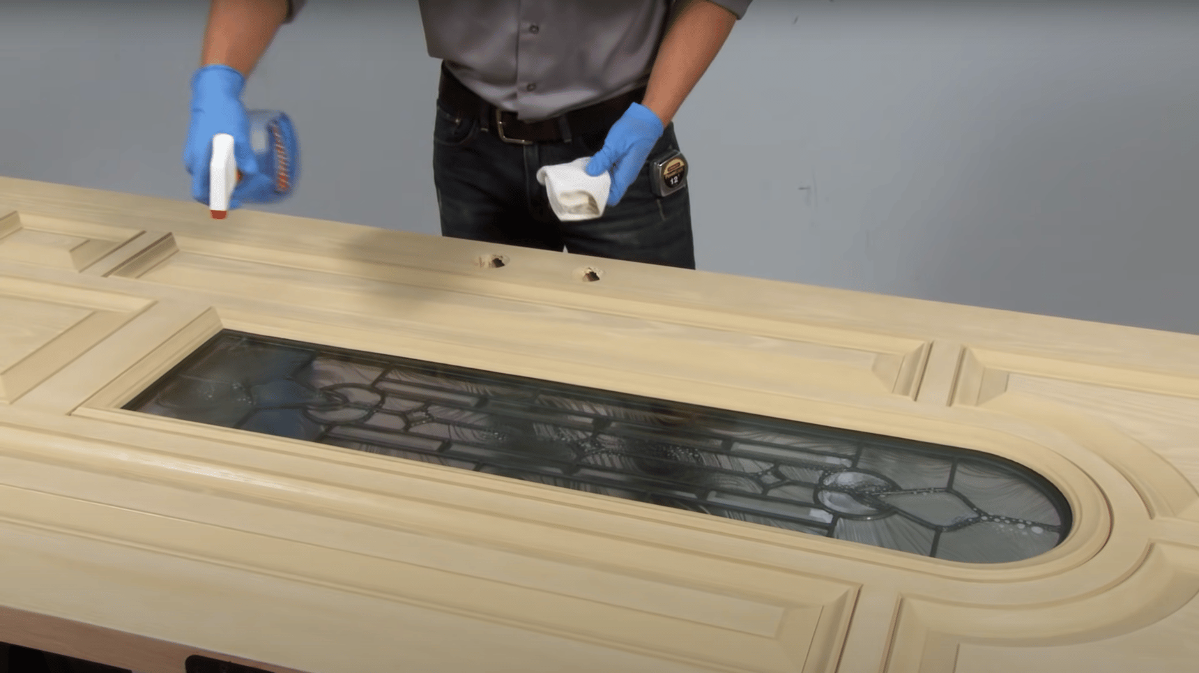 HowTo use SameDay Stain and Topcoat Fiberglass Doors