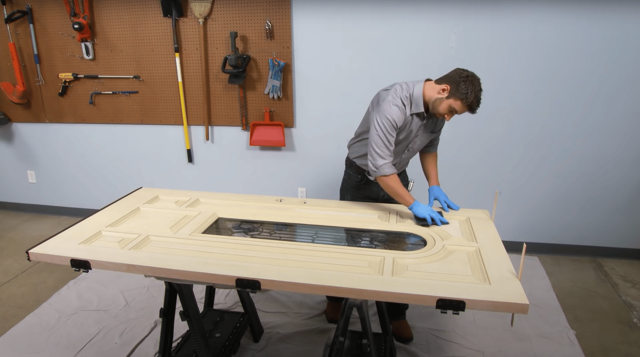 HowTo use SameDay Stain and Topcoat Fiberglass Doors