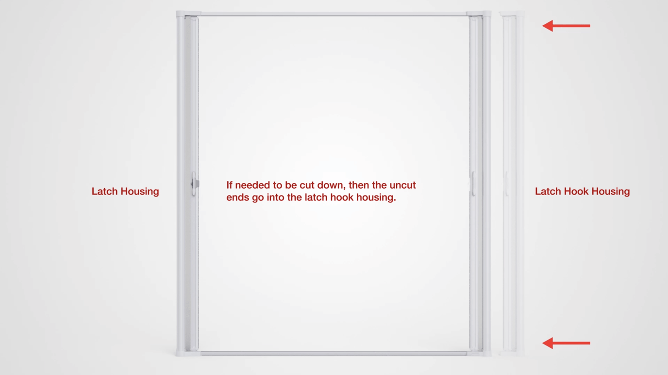 How to install a retractable screen door in a french doorway.