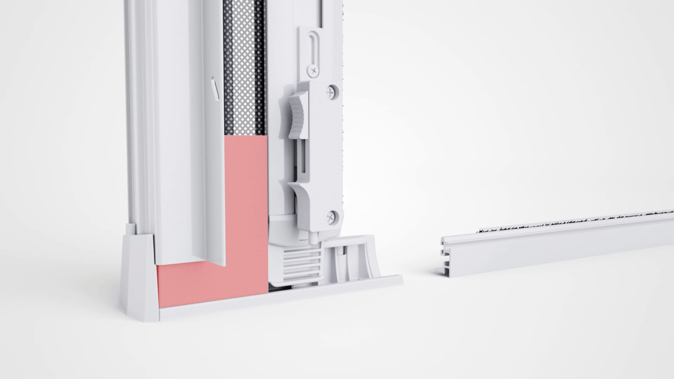 How to install a retractable screen door in a french doorway.