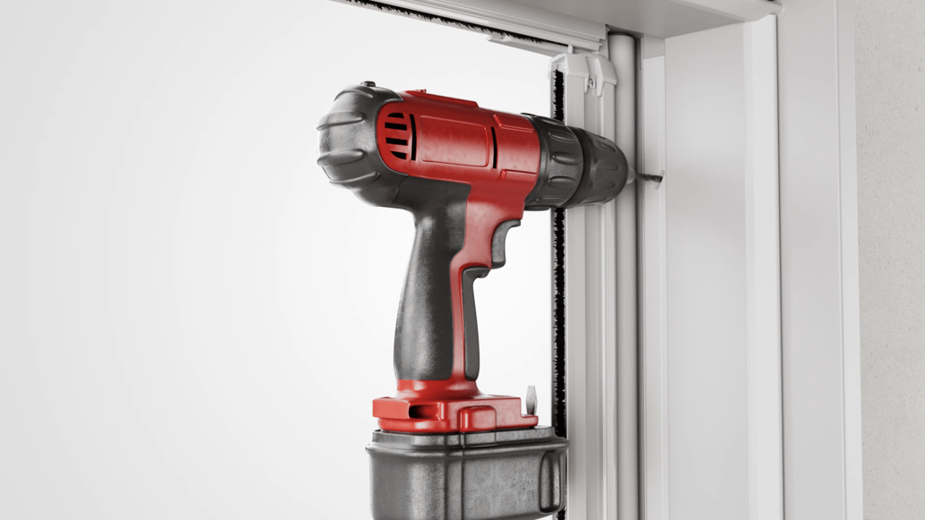 How to install a retractable screen door in a french doorway.