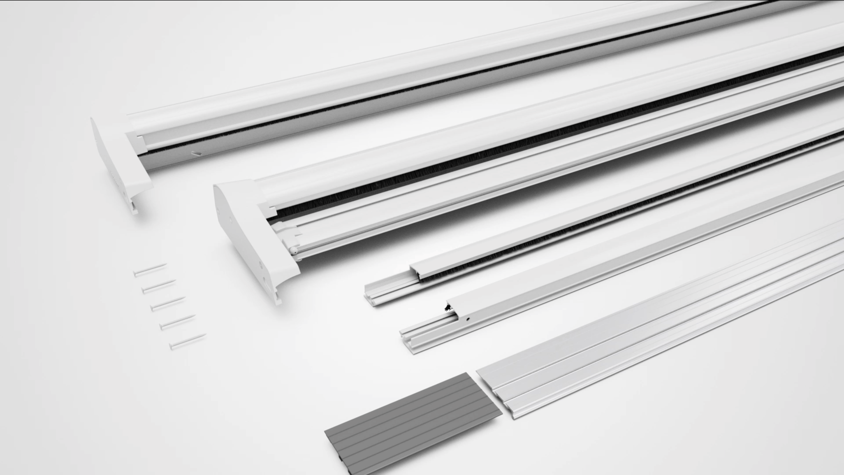 How to install a retractable screen door in a single doorway.