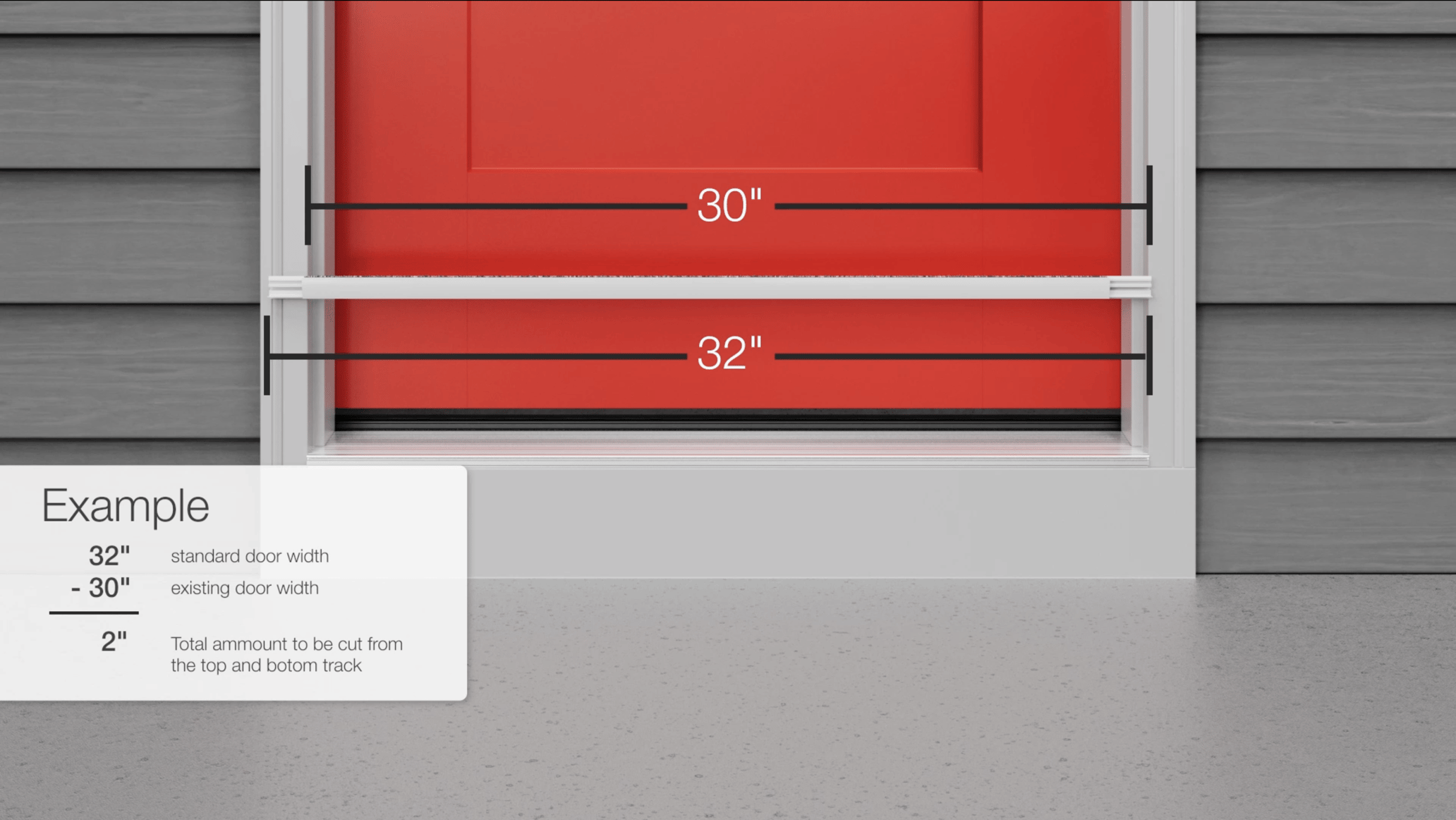How to install a retractable screen door in a single doorway.