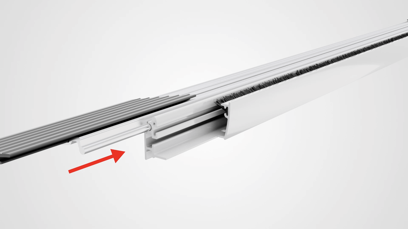 How to install a retractable screen door in a single doorway.