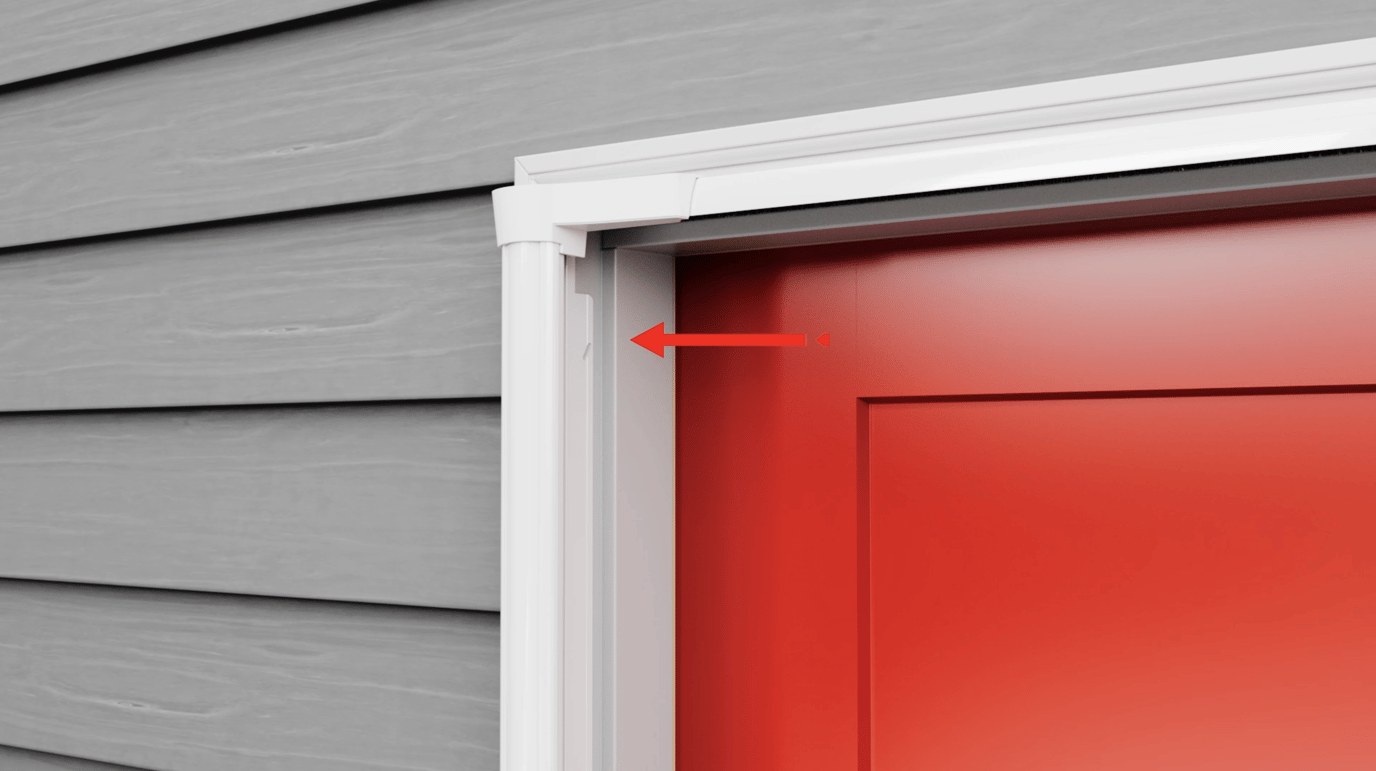 How to install a retractable screen door in a single doorway.