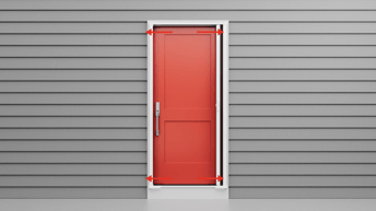 How to install a retractable screen door in a single doorway.
